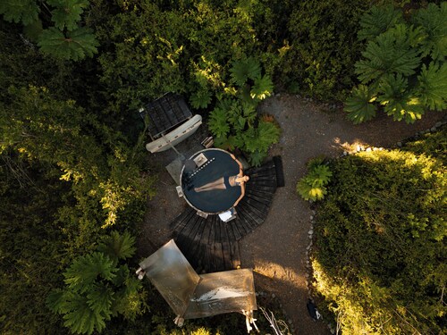 Carpintero: Family Cabana in the Native Forest, Ensenada