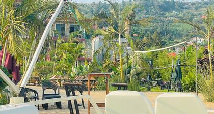 NOVABEACH Resort with a scenic view of lake kivu.