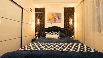 2 habitaciones, escritorio, wifi gratis y ropa de cama