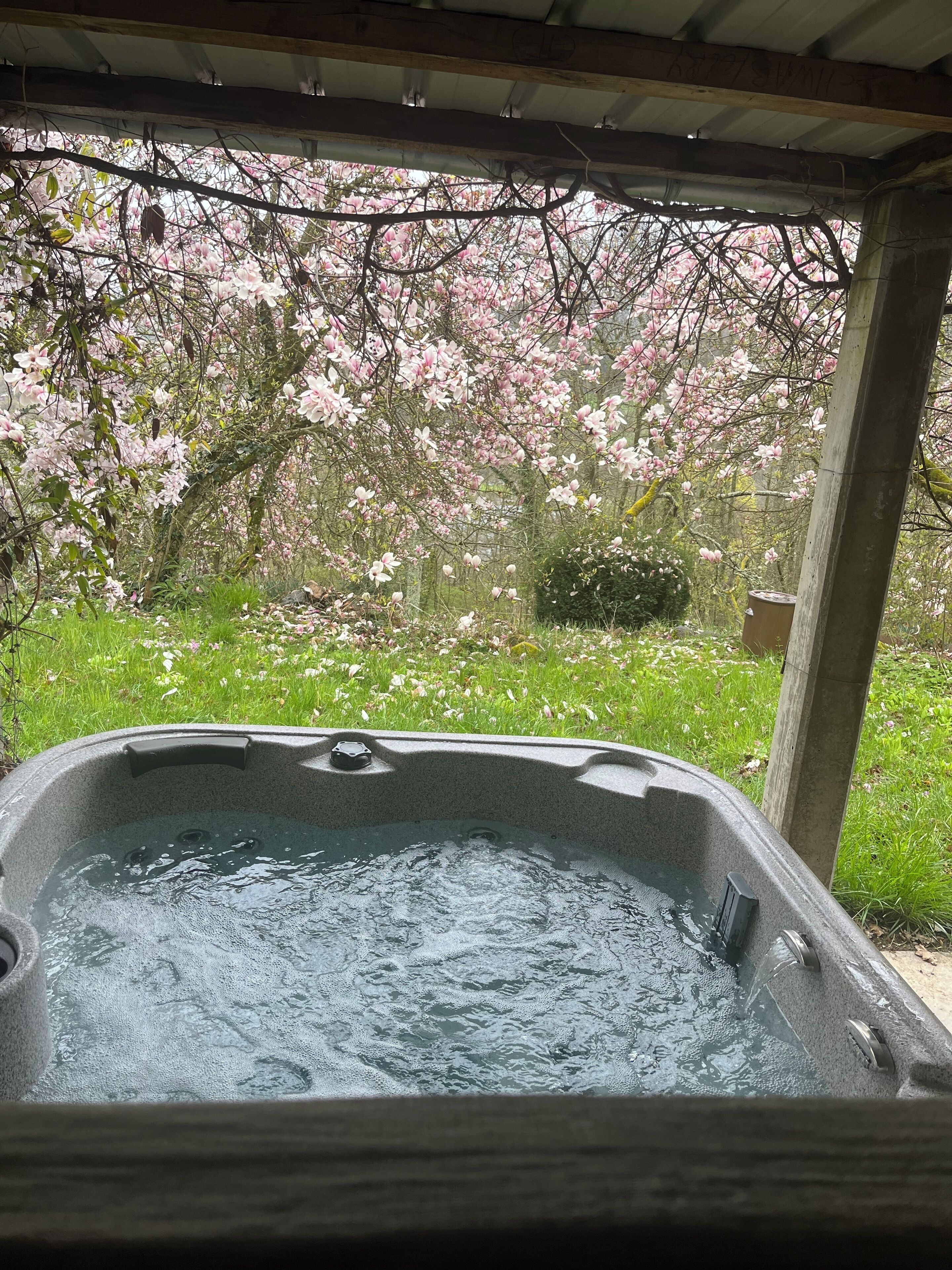 Idromassaggio all'aperto