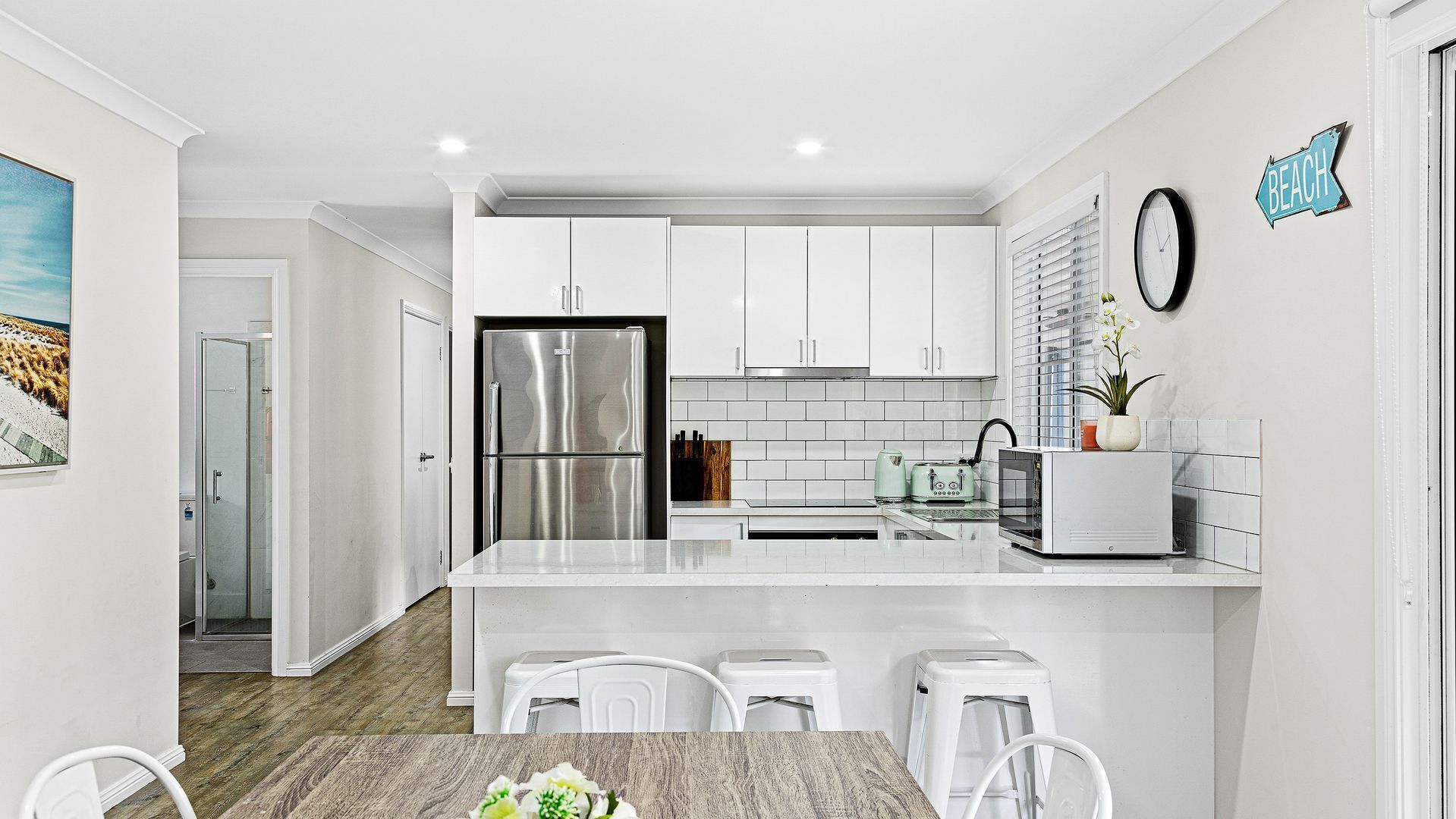 Microwave, oven, dishwasher, toaster