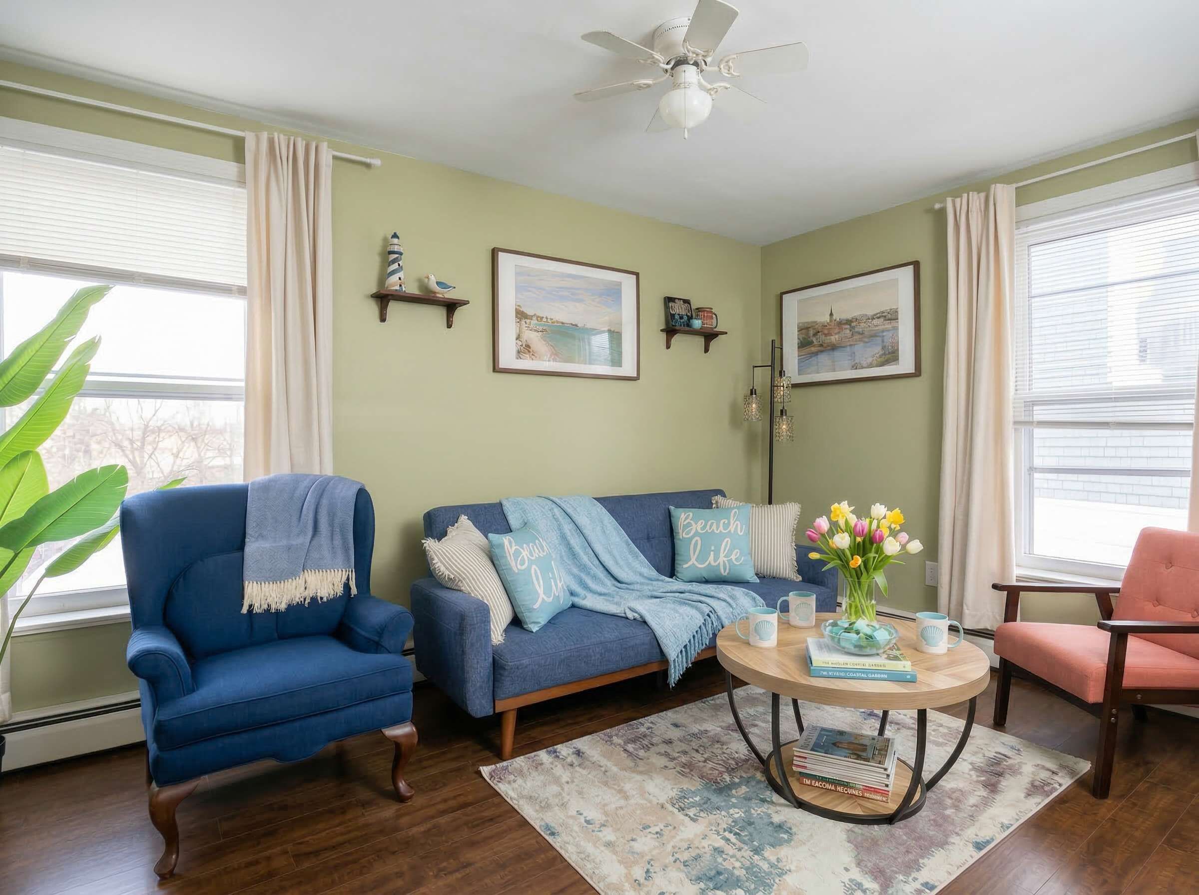 Una televisión, una oficina