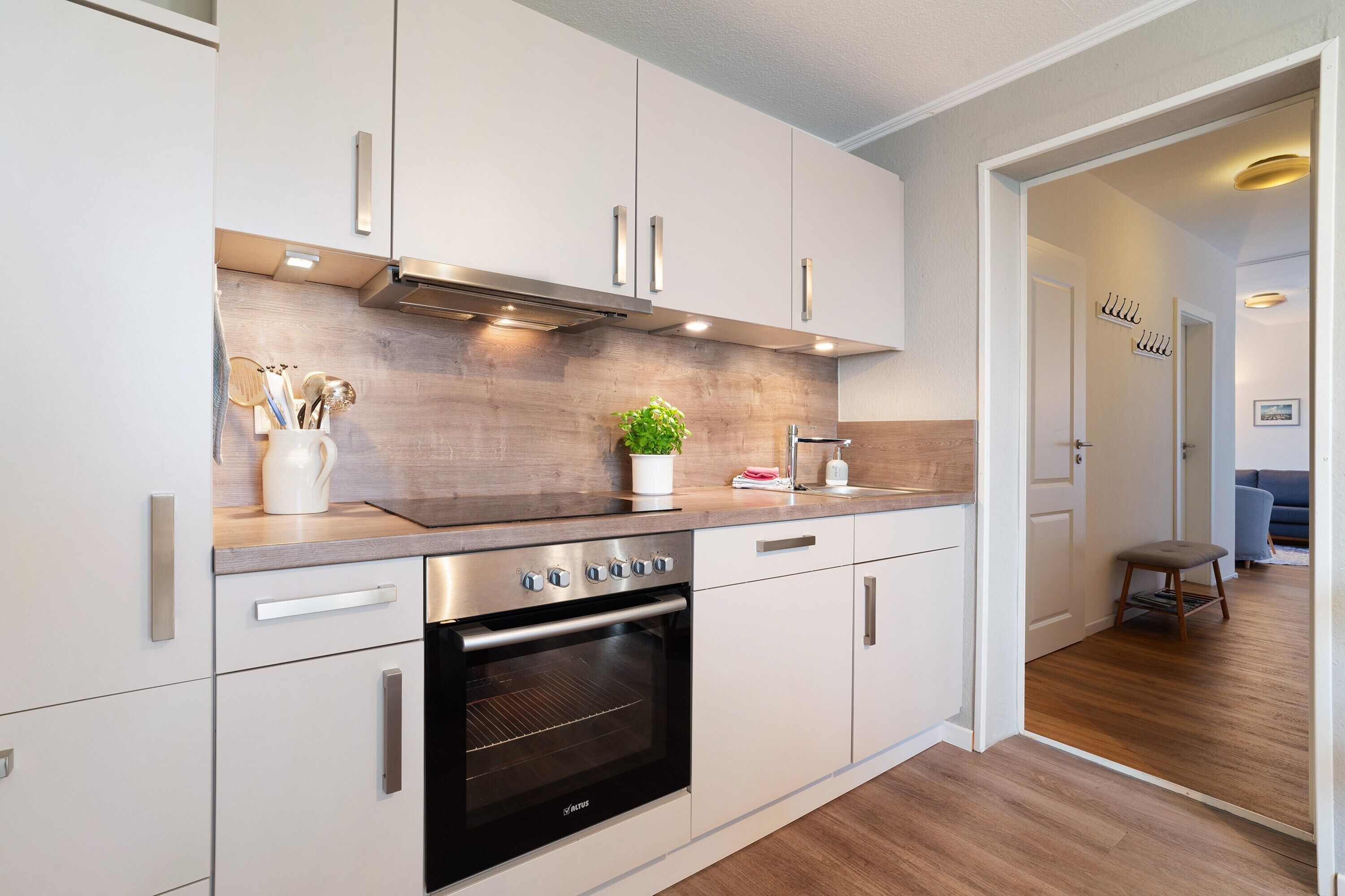 Fridge, oven, stovetop, dishwasher