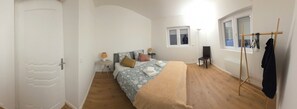 2 bedrooms, iron/ironing board, travel crib, free WiFi
