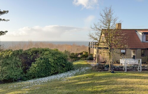 Awesome home in Knebel with house sea view