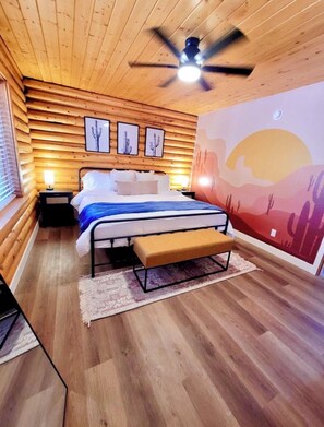3 室のベッドルーム、旅行用ベビーベッド、WiFi (無料)、ベッドシーツ