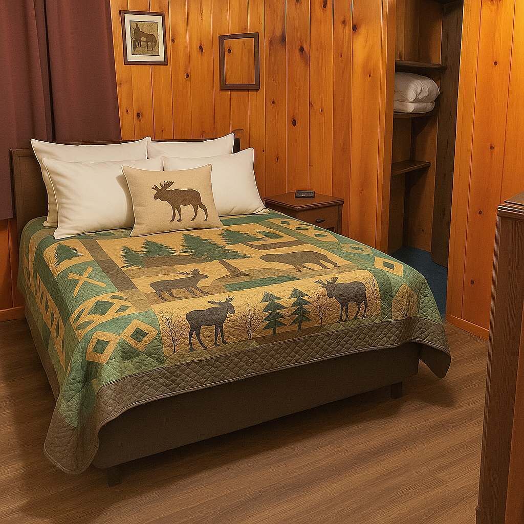 2 bedrooms, individually decorated, individually furnished, bed sheets
