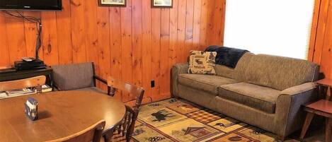 Cabin, Multiple Beds, Kitchen, Garden View (Old Stoney's Bass) | Living area