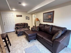 Apartment, Multiple Beds, Fireplace, Garden View (NR #17) | Living area - Northern Resort #17 (Minocqua)