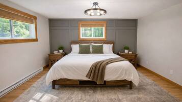 Casa, várias camas, cozinha (Moss Lake Lookout) | 4 quartos, individualmente decorados, individualmente mobiliados