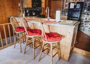 House, Multiple Beds, Patio (D-Zone) | Private kitchen - Decompression Zone: Direct Access TO Snowmobile Trails (Woodruff)