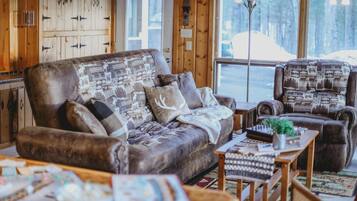 Ferienhaus, Mehrere Betten, Terrasse (D-Zone) | Wohnbereich