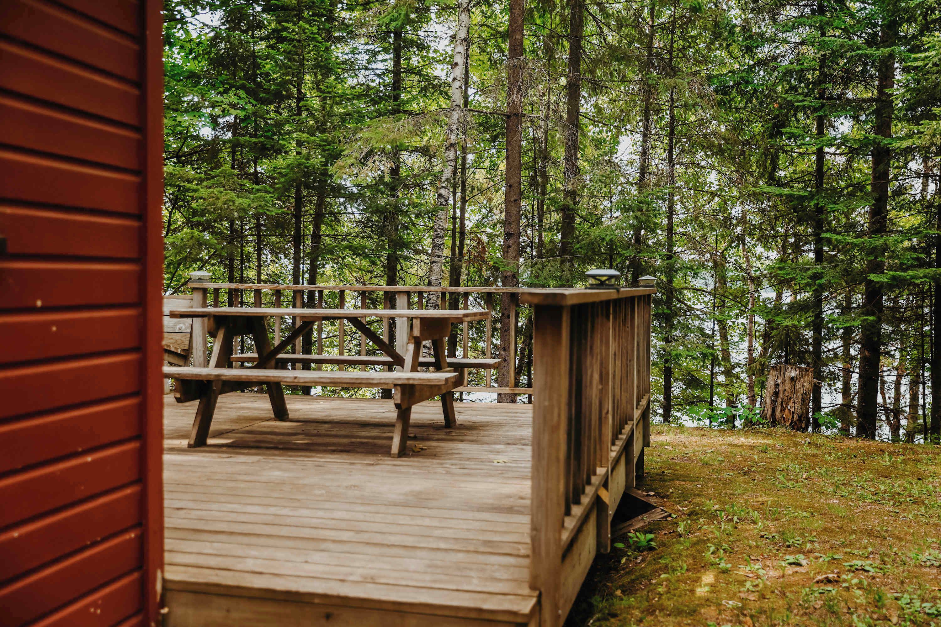 Kabin, Beberapa Tempat Tidur, dapur, pemandangan kebun (Old Stoney's Musky) | Pemandangan dari kamar