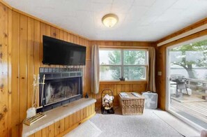 Cabin, 2 giường cỡ queen, sân hiên (A Shore Thing) | Khu phòng khách