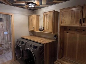 House, Multiple Beds, Patio (Fox's Den) | Laundry - Fox's Den Fence Lake Home - Private With Lake View (Minocqua)