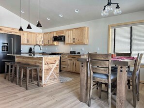 House, Multiple Beds, Patio (Fox's Den) | Private kitchen - Fox's Den Fence Lake Home - Private With Lake View (Minocqua)