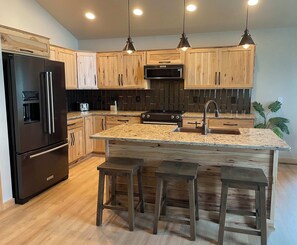 House, Multiple Beds, Patio (Fox's Den) | Private kitchen - Fox's Den Fence Lake Home - Private With Lake View (Minocqua)