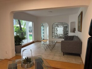 Living area - Casa Bamboo (Mexico City)