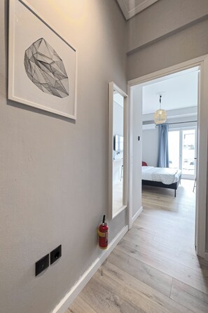 Iron/ironing board, Internet, bed sheets - Athenian Bliss Spotless Neos Kosmos WiFi Studio (Athina)