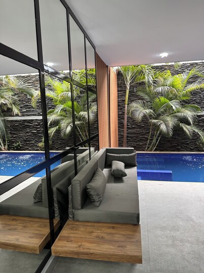 Boutique house with swimming pool and private parking.