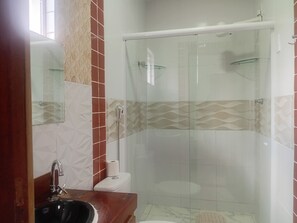 Shower, toilet paper