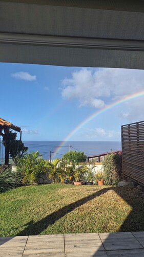 Ti Kay Vet - Accommodation with sunset view of the sea from the garden