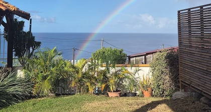 Ti Kay Vet - Accommodation with sunset view of the sea from the garden