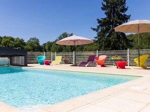 Pool - Cottage for 4, large terrace and garden (Gourdon)