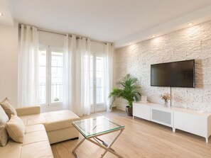 TV - Charming bright apartment in historic center with parking on request (Málaga)