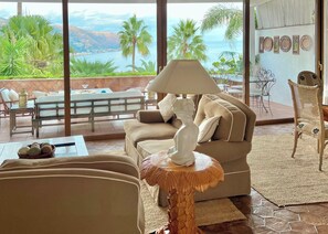 Smart TV, caminetto, libri