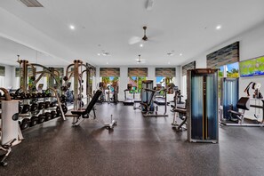 Fitness facility - 4bd house | Resort | private pool | sleeps 10 (Kissimmee)