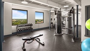Fitness facility - Above it All-downtown, gym, free parking, cruise, Mardi Gras, cozy, stylish (Mobile)
