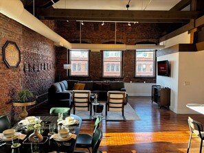 Interior - The Bowler Loft-Skyline Views-Downtown Cleveland 2 bedroom/1 bath (Cleveland)
