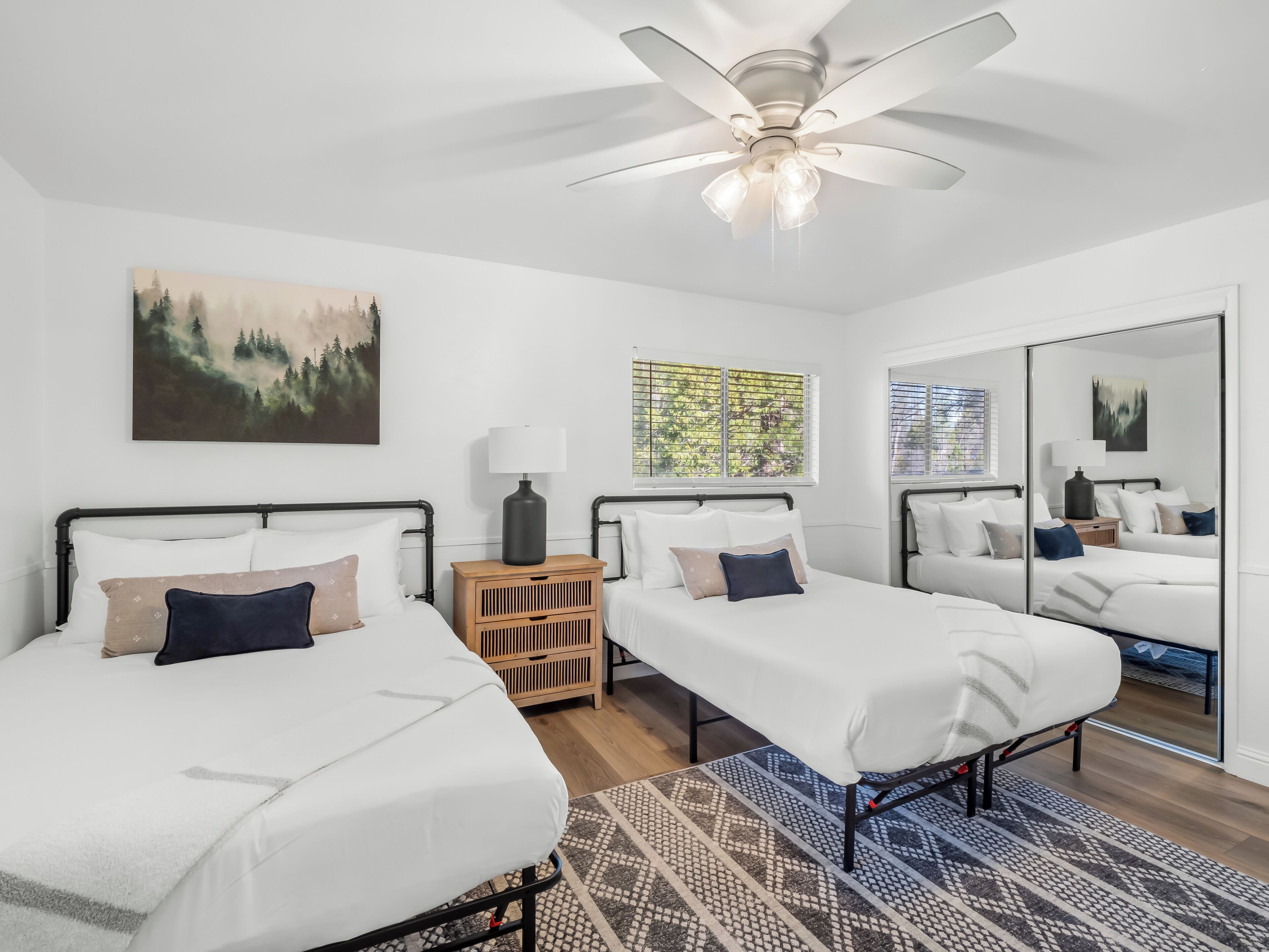 Desk, iron/ironing board, travel crib, free WiFi