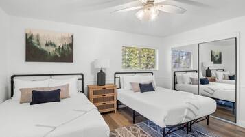 Desk, iron/ironing board, travel crib, free WiFi