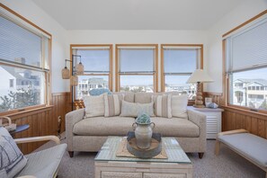 TV, DVD player, books