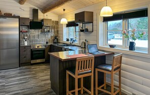 Fridge, dishwasher, coffee/tea maker