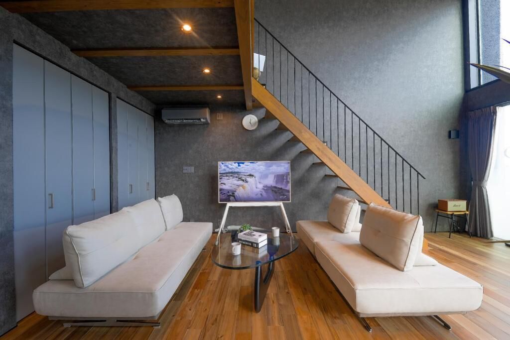 Villa, Balcony, Sea View | Living area