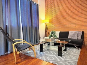 Living area - Casual loft in Bellas Artes and Lastarria, steps from the Metro! (Santiago)