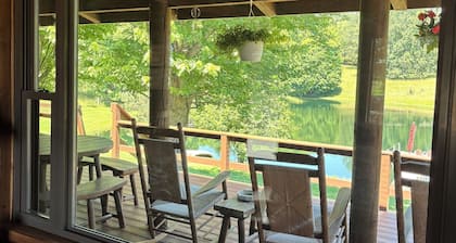 Relax In A Cabin Overlooking Your Own Pond And Acres Of Nature!