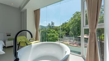 Superior-dobbeltværelse - bjergudsigt | Allergivenligt sengetøj, mørklægningsgardiner, lydisolering