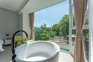 Dobbeltrom – superior, fjellutsikt | Allergitestet sengetøy, blendingsgardiner og lydisolert