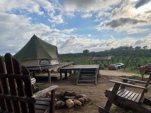 Klassieke kamer, uitzicht op wijngaard | Terrein van de accommodatie