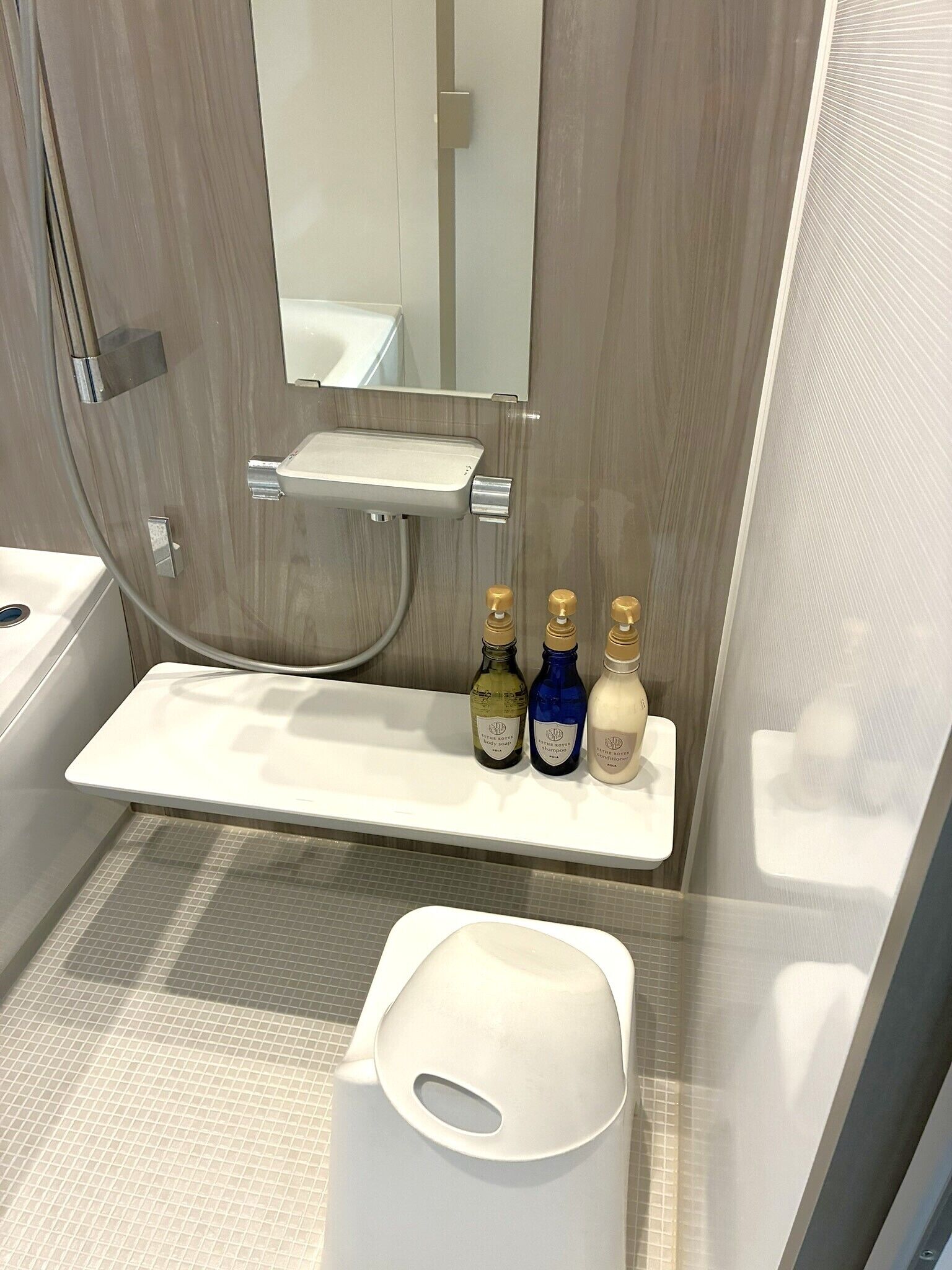 Combined shower/bathtub, free toiletries, hair dryer, towels