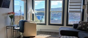 Lofty Haven ~ High/ Harbour Views of Narrows & Signal Hill/ Steps to Downtown