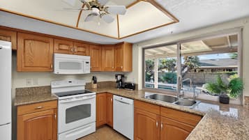 Microwave, oven, stovetop, dishwasher