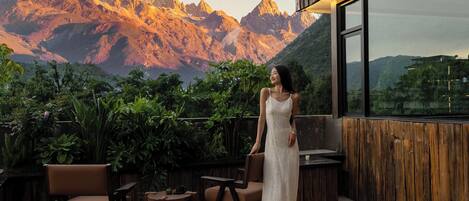 Blick von der Unterkunft