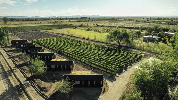 Aerial view - Lodge in winery with private jacuzzi and grill (San Rafael Department)