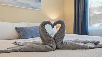 3 soverom, strykejern/-brett, reiseseng for barn og wi-fi (inkludert)