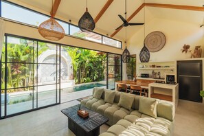 Deluxe Villa, 2 Bedrooms, Private Pool, Pool View | Living area - Villa Rasa Rasa by Alfred in Bali (Cemagi)